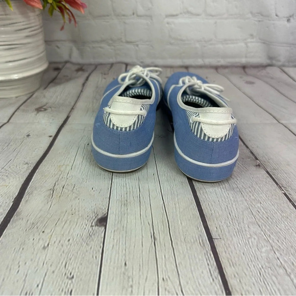 Keds grasshoppers lace-up shoe size 9 narrow blue chambray - Picture 4 of 8
